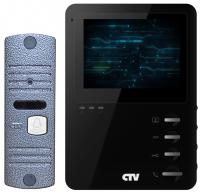 Комплект видеодомофона CTV-DP1400M(черный)